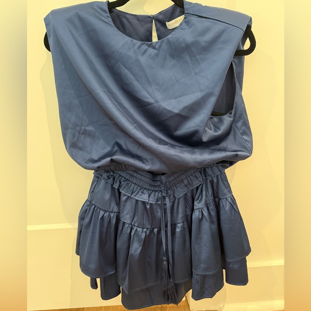 Navy Matching skirt set